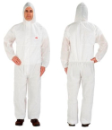 3M™ 4515 Protective Coverall Type 5/6 White Large
