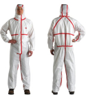 3M™ 4565 Protective Coverall Type 4/5/6 White+Red