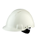 3M™ Hard Hat, Uvicator, Ratchet, Ventilated, Plastic Sweatband, White, G3000NUV-VI