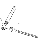 Sandvik Coromant CXS-E0500-04-X Cylindrical shank with flat to CoroTurn™ XS adaptor