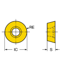 Sandvik Coromant R300-1340E-PM 1025 CoroMill™ 300 insert for milling