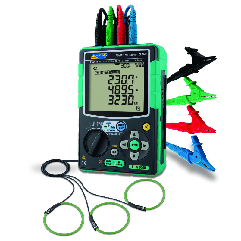 Kyon3.モニタ.2 Major Tech K6305-03 Power Analyzer Complete with 3 x K8130