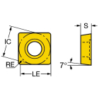 Sandvik Coromant SCMT 12 04 08-PM 1525 CoroTurn™ 107 insert for turning