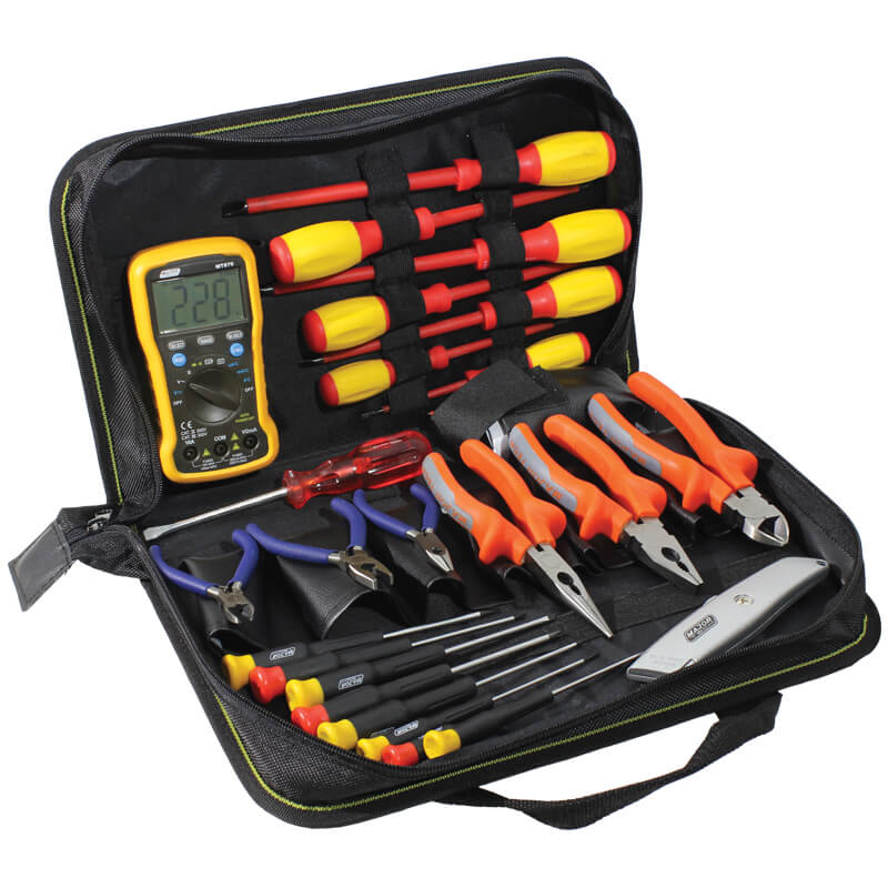 Major Tech Electronic Tool Kit c/w MT870 (24pce) - TKE1218N