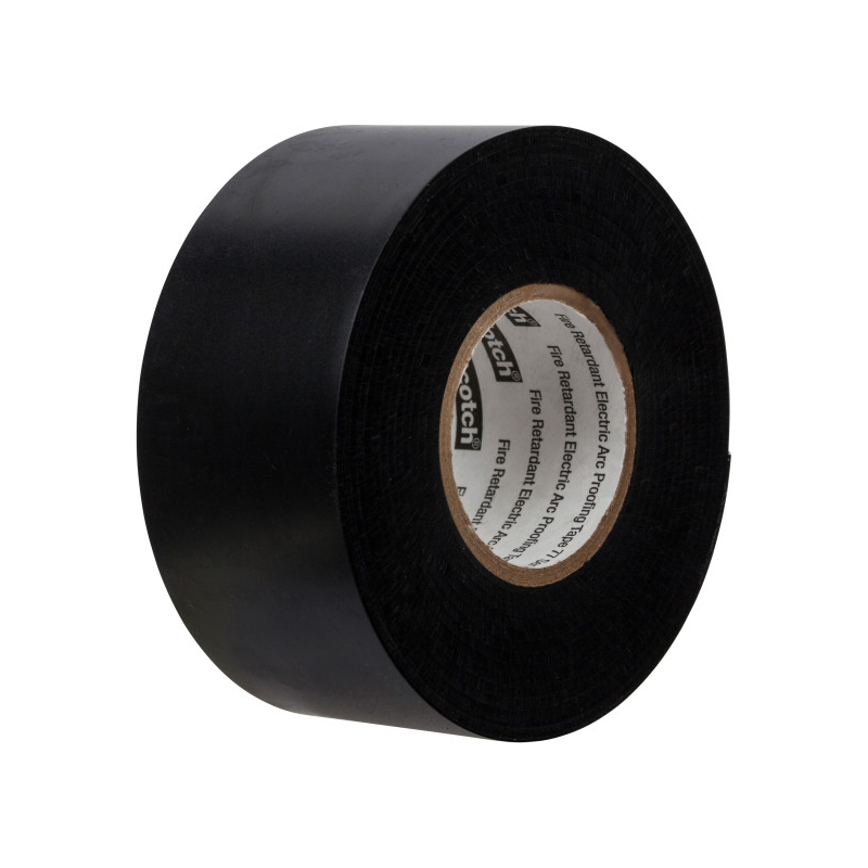 Scotch® Fire-Retardant Electric Arc Proofing Tape 77, Black, 76 mm x 6.1 m