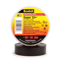 Scotch® Vinyl Electrical Tape Super 33+, Black, 19 mm x 20 m