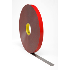 3M™ Acrylic Foam Tape GT6012, Grey, 1.2 mm, 300 mm x 66 m