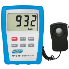 Major Tech MT940 Digital Light Meter, 0.1 Lux to 50,000 Lux