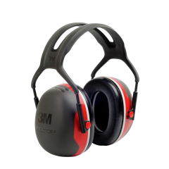 3M™ X3A PELTOR™ Earmuffs, Red, Headband