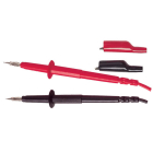 Major Tech MT820 600V CAT II Test Leads with Crock Clips, 4mm Tip