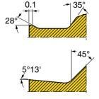 Sandvik Coromant CNMG 12 04 04-LC 1525 T-Max™ P insert for turning