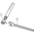 Sandvik Coromant CXS-E0500-05-X Cylindrical shank with flat to CoroTurn™ XS adaptor