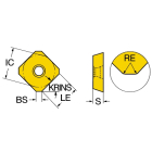 Sandvik Coromant R245-12 T3 E-ML 1025 CoroMill™ 245 insert for milling
