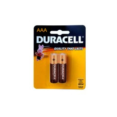 BATTERY MN2400 B2 1.5V "AAA" DURACELL Pkt 2
