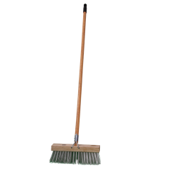 GUTTER BROOM 375mm COMPLETE GREEN SYN FIBRE ACADEMY
