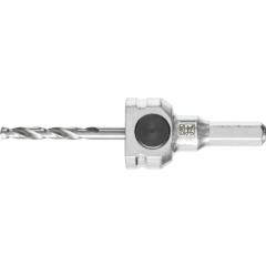 Quick-mounting system for hole saws, adapter sets