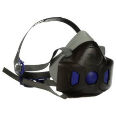 3M™ HF-802SD Secure Click™ Half Face Mask Medium
 Silicon face piece. Speaking daiphragm. Secure Click™ cartridge & filter connection
