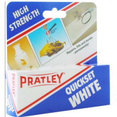 ADHESIVE PRATLEY 40ML QUICK SET WHITE