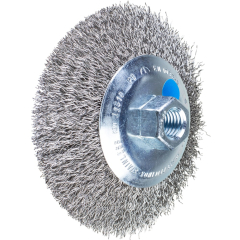 PFERD THREADED BEVEL BRUSHES CRIMPED KBU
