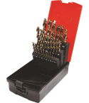DRILL SET 1-13 X 0.5 NDX Heavy Duty HSS-CO GOLD OXIDE