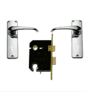 MORTICE LOCKSET GOWER 4 LEVER CHR UNION