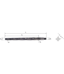Somta Hand Taper Pin Reamers Spiral Flute HSS