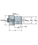 Sandvik Coromant 391.21-08 50 065 VL to Whistle Notch adaptor