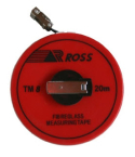 TAPE MEASURE 20M X12mm TM8 GP FIBREGLASS ROSS